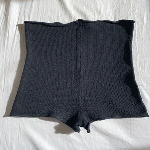 kd dance Large Black Knit Warmup Shorts